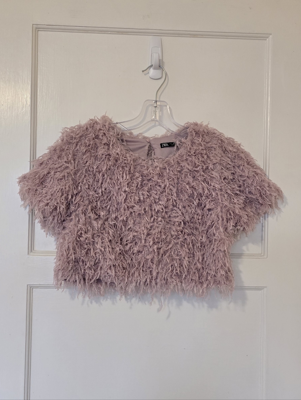 Zara Feathered Crop top
